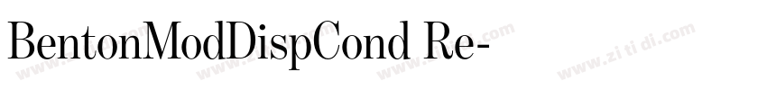 BentonModDispCond Re字体转换